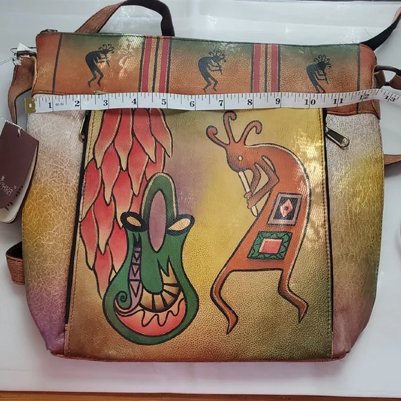 Anuschka Multicolor Artistic Shoulder Bag